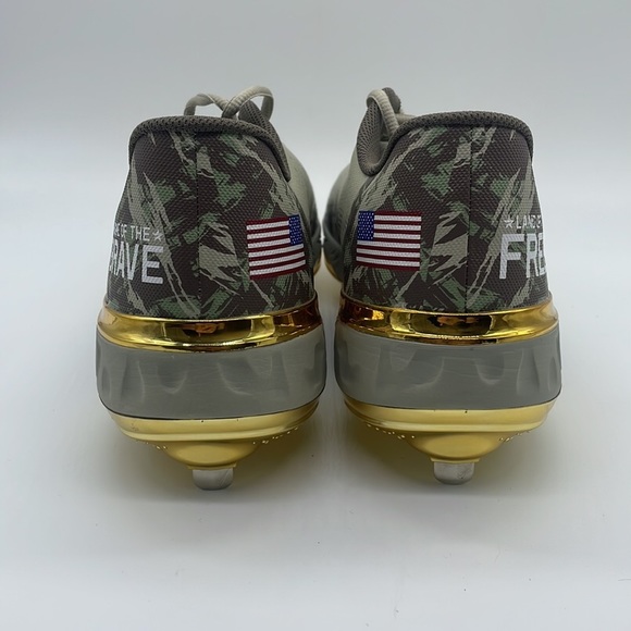 Men’s Nike Alpha Huarache Elite 3 Low "Land of the Free" USA DA1676-290 - Picture 3 of 4